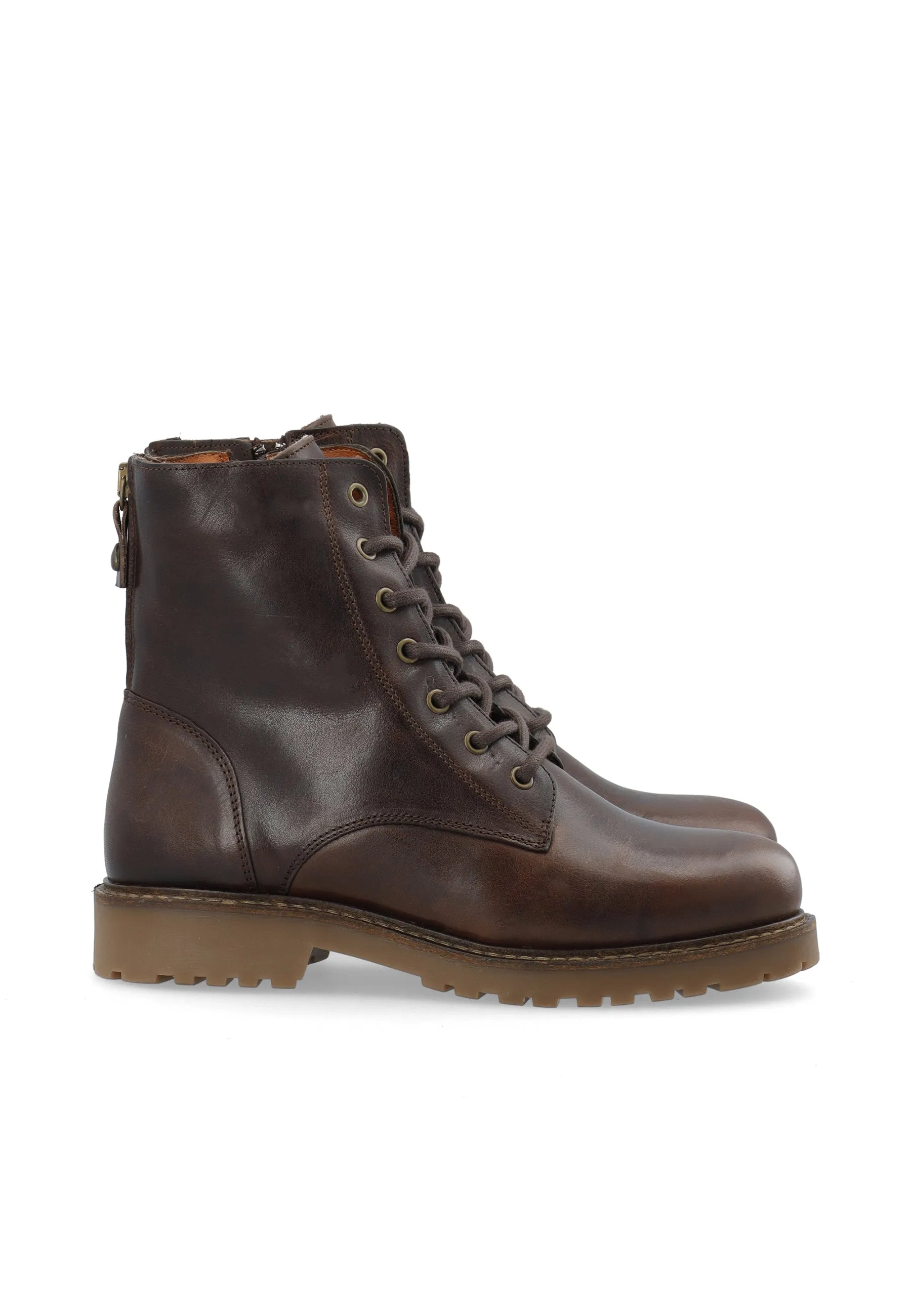 CASAYA Lace Boot Warm Lining WP Pull Up Leather
