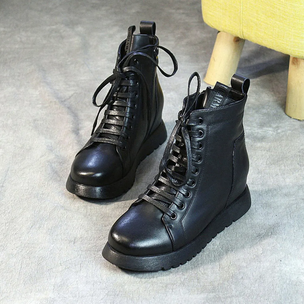 Lace-up Platform Waterproof Boots | Gift Shoes