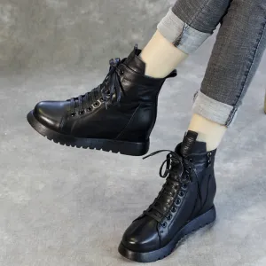 Lace-up Platform Waterproof Boots | Gift Shoes